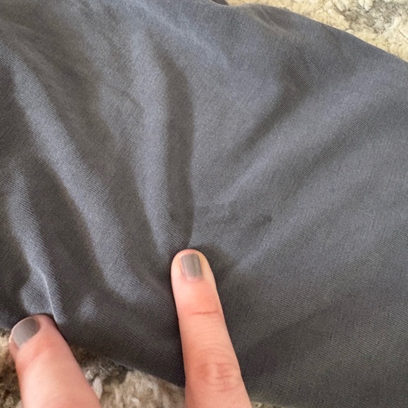 Free people blue gray long sleeve wrap collared dress size M - Picture 3 of 5